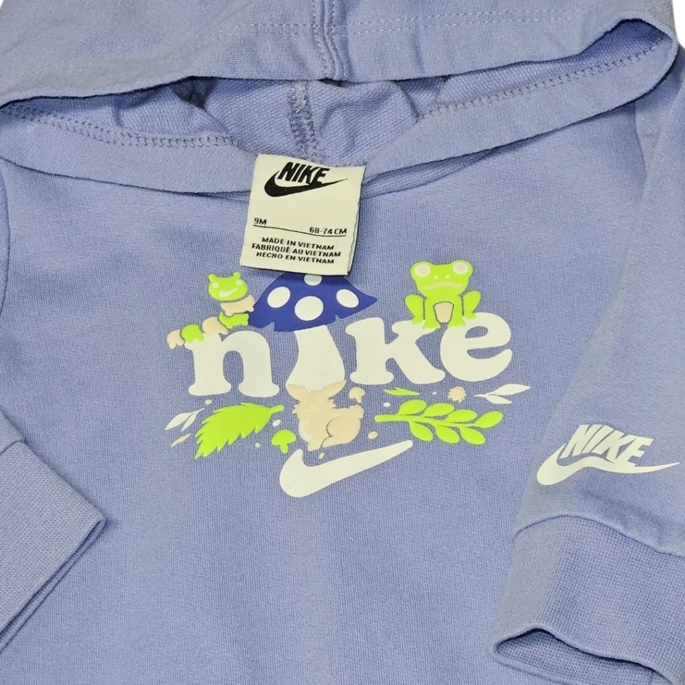 Nike Baby Lavender Hooded Romper Bunny Spring 9 Months